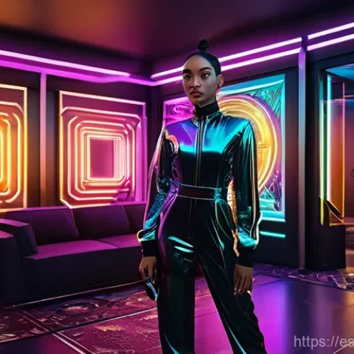 Home 28 NFT 멤버십 활용 - Digital Explorer in the Metaverse Club**
Prompt: "A 28-year-old person with a determined and curiou...